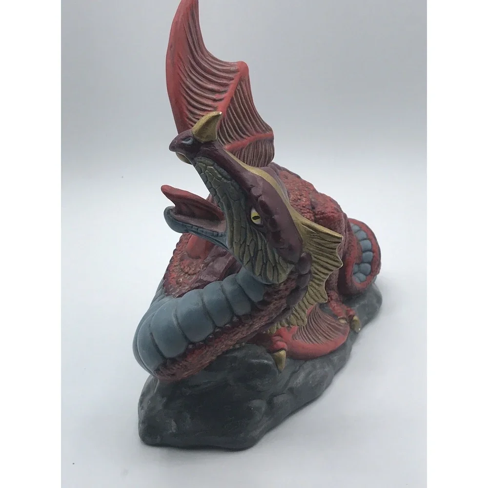 Doc Holiday Spring‎ Dragon Figurine Ceramic 8 in Fantasy Hand Painted DHM 1992